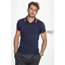 SOLS Pólóing Sols Pasadena férfi férfi, black/white, L munkaruha