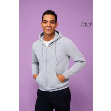 SOLS Pulóver Sols férfi kapucnis cippzáras férfi, french navy, XL