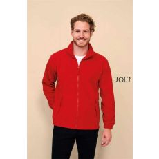 SOLS Pulóver Sols North polár unisex cipzáras unisex (300g/m2) red, M