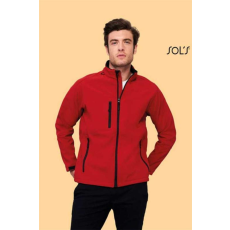 SOLS Pulóver Sols Relax softshell férfi cipzáras férfi, pepper red, 2XL