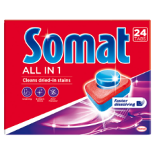 Somat All in 1 mosogatógép tabletta 24 db tisztító- és takarítószer, higiénia