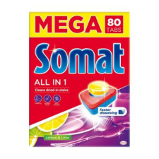  Somat Allin1 80db tabletta Lemon&amp;Lime tisztító- és takarítószer, higiénia