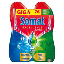 Somat Excellence Duo Gel mosogatógél 76 mosogatás 2 x 684 ml tisztító- és takarítószer, higiénia