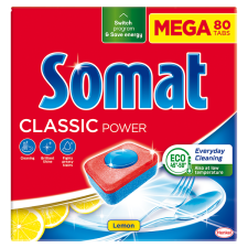 Somat XXL classic lemon mosogatógép tabletta 80db tisztító- és takarítószer, higiénia