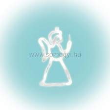 Somogyi Elektronic LED-es ablakdísz, angyal karácsonyi ablakdekoráció