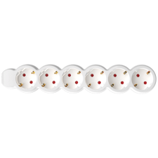 Somogyi Home ELOSZTÓ 6-OS 3M 3×1,5MM2 FEHÉR kábel és adapter