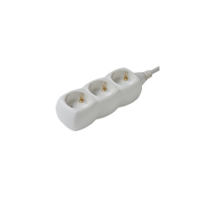 Somogyi Home NV 3/WH 3aljzat 1,5méter 3x1mm2 fehér elosztó kábel és adapter