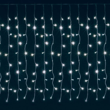 Somogyi KAF 210LC LED-es jégcsap Fényfüggöny IP44 2x1m hideg fehér karácsonyfa izzósor