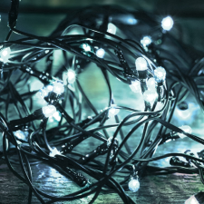 Somogyi LED-es fényfüzér, 100LED, 8pr., hidegfehér, kültéri kültéri izzósor