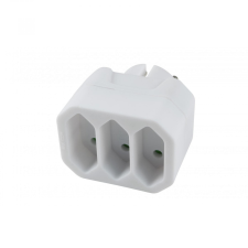 Somogyi NV 23/WH 3-as euro elosztó, fehér hosszabbító, elosztó