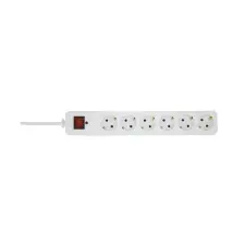 Somogyi NVT 06K/WH 6 aljzat 1,5méter 3x1,5mm2 túlfeszültség védett elosztó hosszabbító, elosztó