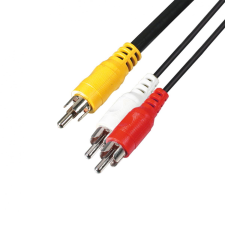 Somogyi RCA kábel 1.5m (3 x RCA apa-3 x RCA apa) (A 4) kábel és adapter