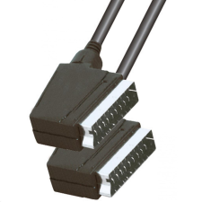 Somogyi Scart csatlakozó - Scart csatlakozó 1,5m, 21p bekötve, bliszteres (VC 3DX) kábel és adapter