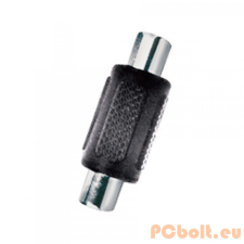 Somogyi Somogyi AC 19 RCA toldó (anya - anya) - Fekete audió/videó kellék, kábel és adapter