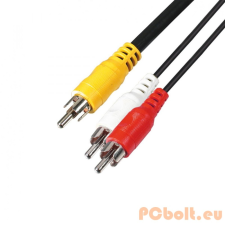 Somogyi Somogyi RCA kábel 3m (3xRCA apa - 3xRCA apa) audió/videó kellék, kábel és adapter