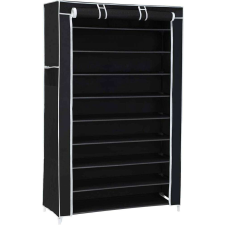 Songmics 10 szintes cipőtartó 88 x 28 x 160 cm, fekete bútor