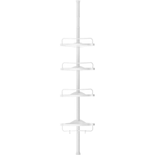 Songmics Állítható teleszkópos fürdőszobai sarokpolc, 85-305 cm bútor