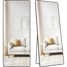 Songmics állótükör, 165 x 60 cm, fekete fürdőszoba bútor