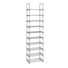 Songmics Cipőtároló polc - 10 szintes - 45 x 174 cm (szürke) bútor