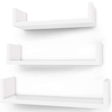 Songmics Cube fali polc, 3 darabos készlet, MDF, fehér bútor