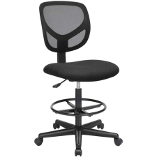 Songmics Hálós Irodai szék, forgó szék ülésmagasság 55-75 cm, Fekete forgószék