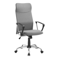 Songmics Irodai szék, ergonomikus szék párnázott üléssel, szürke forgószék