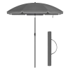 Songmics Napernyő, hordozható 1,6 m napernyő, szürke