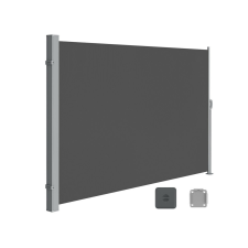 Songmics Oldalsó Napellenző - 180x450 cm, Antracit kerti bútor