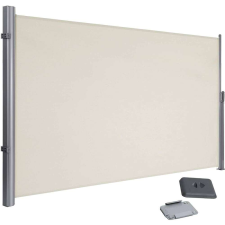 Songmics Oldalsó napellenző, kihúzható napellenző 200x350cm bézs kerti bútor