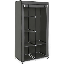 Songmics Összecsukható szövet ruhásszekrény, mobil gardrób, 88x45x 70 cm, szürke bútor