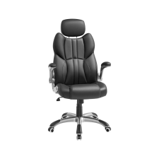 Songmics Racing Gamer Szék Fekete Ergonomikus Irodai Szék forgószék