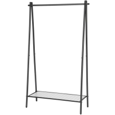Songmics Ruhatartó acél szerkezettel, 92,5 x 153 x 33,5 cm, matt fekete bútor