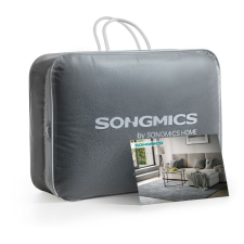 Songmics Szőnyeg 120x170 cm, mosható, csúszásmentes, szénszürke lakástextília