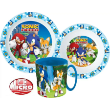 Sonic, a sündisznó étkészlet, micro műanyag szett babaétkészlet