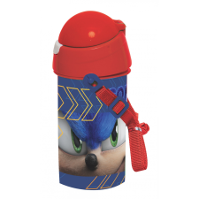 Sonic a sündisznó kulacs, sportpalack 500 ml kulacs, kulacstartó