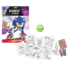  Sonic a sündisznó Prime színező + matrica szett matrica