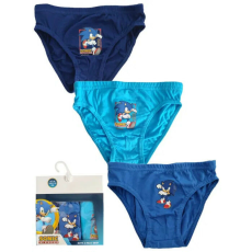  Sonic a sündisznó Run gyerek fehérnemű, alsó 3 darab/csomag