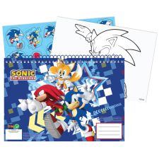 Sonic, a sündisznó Sonic a sündisznó A/4 spirál vázlatfüzet 40 lapos matricával füzet