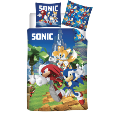 Sonic, a sündisznó Sonic a sündisznó gyerek ágyneműhuzat 100×135cm, 40×60 cm lakástextília