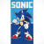Sonic, a sündisznó Sonic a sündisznó Ready to Run fürdőlepedő, strand törölköző 70x140cm (Fast Dry)