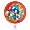 Sonic, a sündisznó Sonic a sündisznó Sega papírtányér 8 db-os 23 cm FSC