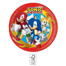 Sonic, a sündisznó Sonic a sündisznó Sega papírtányér 8 db-os 23 cm FSC party kellék