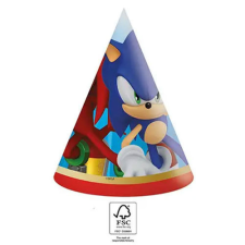 Sonic, a sündisznó Sonic a sündisznó Sega Parti kalap, csákó 6 db-os FSC party kellék