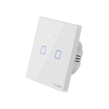 Sonoff TX T2 EU 2C WiFi + RF vezérlésű, távvezérelhető, érintős dupla/csillár villanykapcsoló (fe... villanyszerelés