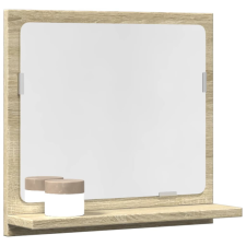 Sonoma tölgy szerelt fa tükrös fürdőszobaszekrény 40x11x37 cm fürdőszoba bútor