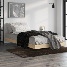 sonoma tölgy színű szerelt fa ágykeret matrac nélkül 100x200 cm ágy és ágykellék
