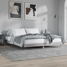 sonoma tölgyszínű szerelt fa ágykeret 200 x 200 cm ágy és ágykellék