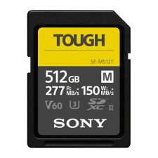 Sony 512GB SDXC Tough M UHS-II CL10 U3 V60 memóriakártya