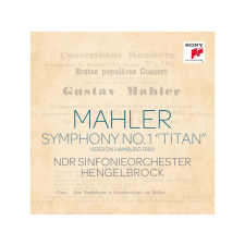 Sony Classical Thomas Hengelbrock - Mahler: Symphony No. 1 "Titan" (Cd) klasszikus