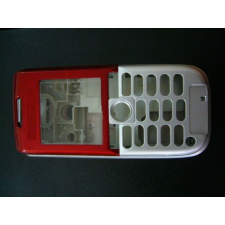 Sony Ericsson K300 komplett ház, Előlap, piros mobiltelefon, tablet alkatrész